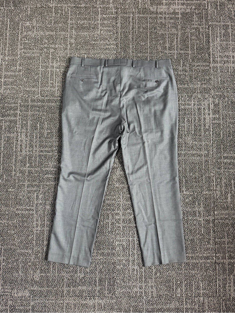Lauren Ralph Lauren Pants Mens 40x32 Grey Wool Pleated Front Dress Trouse - Picture 3 of 4